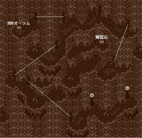 ロマサガ3 ゼルナム族の巣:エリア1