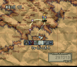 タクティクスオウガ 地域マップ