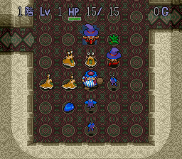 トルネコの大冒険 不思議のダンジョン プレイ画面